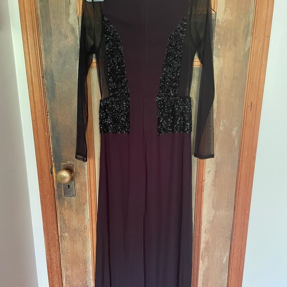 French connection size 6 sequin black gown - Picture 3 of 5